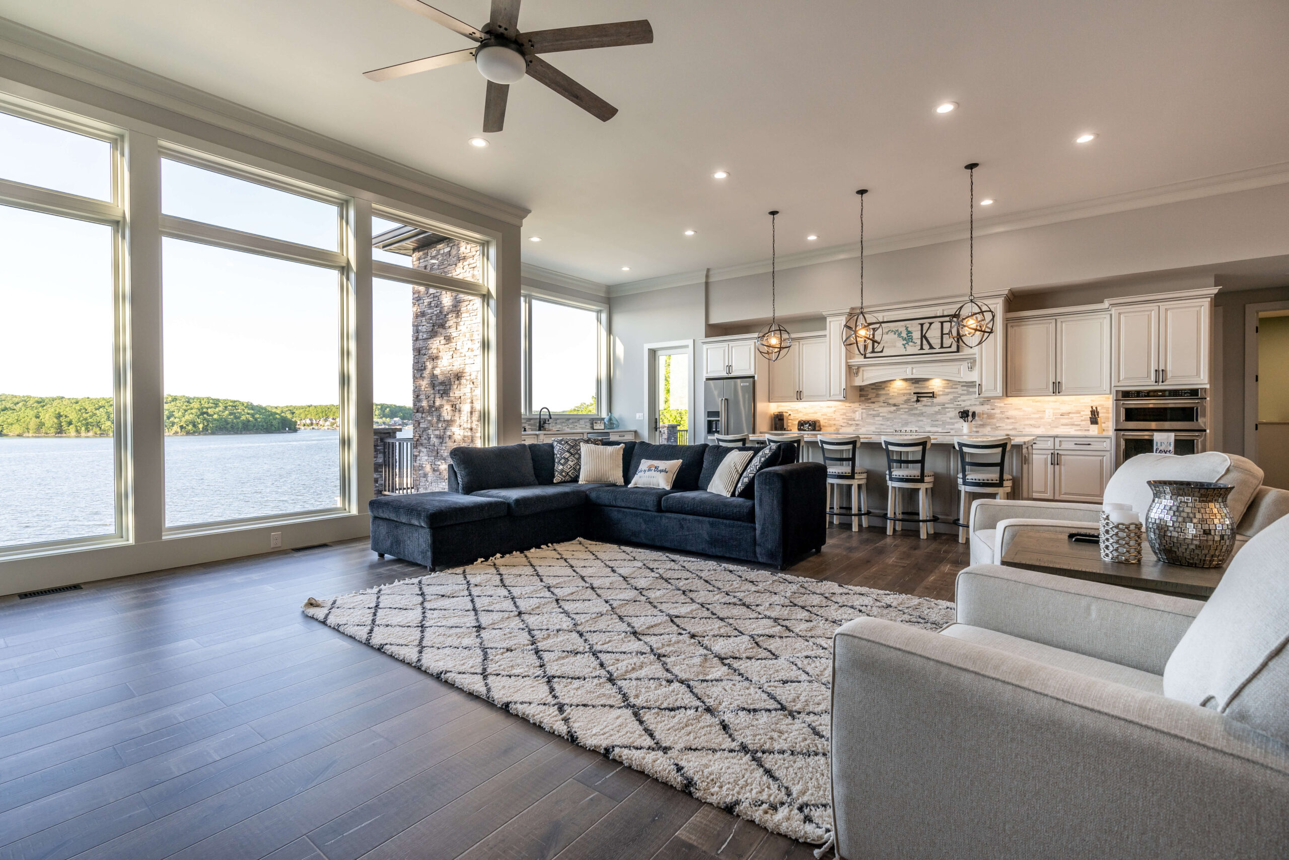 Osage Beach Retreat: Spindrifter Living Room Comfort and Style