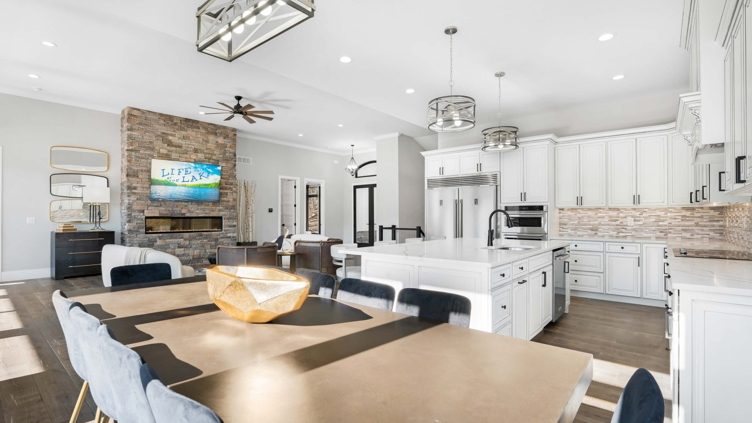 Sunlit kitchen with modern amenities at Oak Drive vacation rental