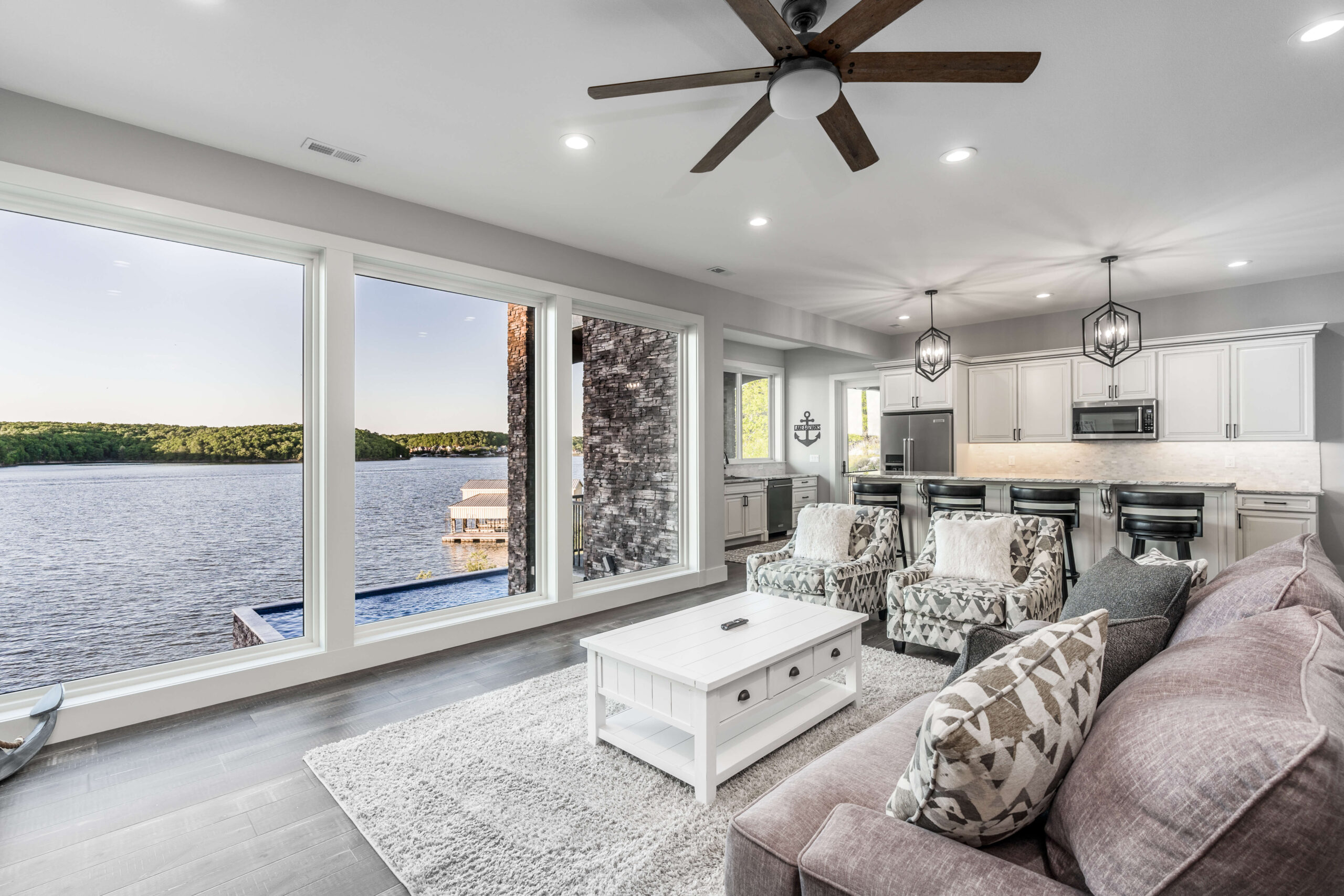 Osage Beach Rental: Relax in Style in the Living Room at Spindrifter